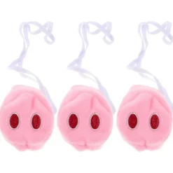 3 st Plysch Gris Näsa Kostym Tillbehör Djurtema Fest Cosplay Gris Näsa Bedårande Djur Näsa Rekvisita 6.5X4.5X3.5CM> Tillbehör