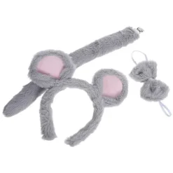 FMYSJ 3 st Plysch Mus Kostym Pannband med Öron, Fluga & Svans – Söt Tecknad Djuraccessoar för Halloweenfest Cosplay Utklädning för Vuxna (FMY) 23.00X18.00X1.50CM | Fyndiq> Tillbehör