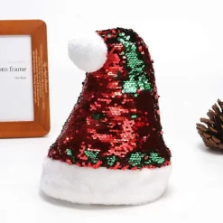 2 st Plysch Tomtehatt Julmössa Julmössa Dekor Klassisk Julhatt Tomtehatt Cosplay Hatt> Huvudbonader