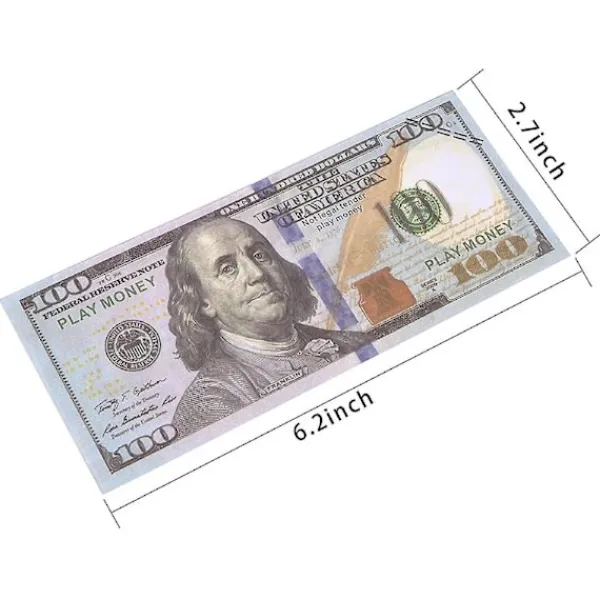500 st. Rekvisita Dollarsedlar Replika Dollarsedlar Falska Lekpengar Souvenirsedlar Falska Dollarsedlar För Hemfest Filmreklam Nyhetsrekvisita Ga> Tillbehör