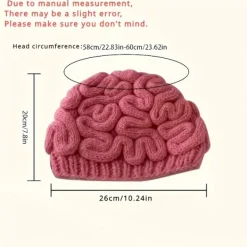 FMYSJ 1 st Rolig Stor Hjärna Hatt för Kvinnor - Nyckfull Hjärnblomma Design, Lättviktig Varm Vinterhatt, Ljusrosa Halloween Kostymtillbehör & Ca (FMY) 1pc | Fyndiq><noscript><img width=