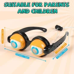 2 st Roliga Glasögon för Vuxna Galna Ögon Glasögon Googly Ögon Glasögon Vuxenstorlek Dumma Solglasögon Med Blinkande Ögonboll På><noscript><img width=