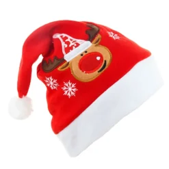 3 st sammetsbroderade tecknade julmössor, vuxen high-end C><noscript><img width=