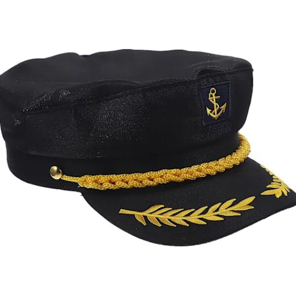 1 st sjökaptenhatt broderad marin cosplay vuxen kapten> Huvudbonader