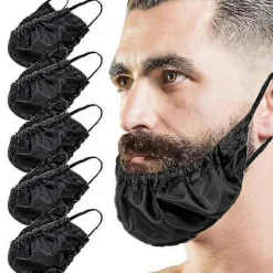 5 st Skäggbandana och ansiktsskeggkam, Skäggskydd för män, Skäggförkläde för sänggåendet/YY> Tillbehör