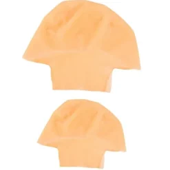 2 st Slitstarka Sminkperuker Latex Skalliga Huvor Vuxna Munkdräktstillbehör> Peruker