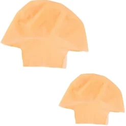 2 st Slitstarka Sminkperuker Latex Skalliga Huvor Vuxna Munkdräktstillbehör> Peruker
