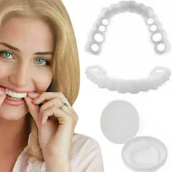 1 st Smile Snap On Övre Falska Tand Fanér Proteser Falska Tänder Omslag Tw><noscript><img width=