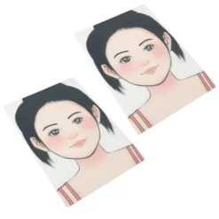 2 st smink ansiktsmålning övningstavla tvättbar återanvändbar ansiktsmålning övningstavla för scen hem><noscript><img width=