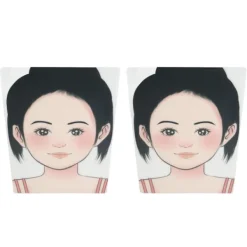 2 st smink ansiktsmålning övningstavla tvättbar återanvändbar ansiktsmålning övningstavla för scen hem><noscript><img width=
