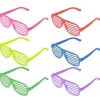 unbranded 50 st Solida Färgade Solglasögon med Shutter Shades i Plast för Festtillbehör (6 Färger Blandat Paket)> Tillbehör