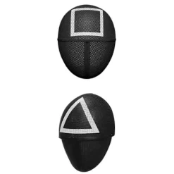 2 st Squid Game Mask TV Cosplay Maskeradskräck Kostymfest PP> Masker