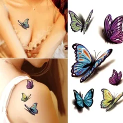 1 st Svart Vattentät Temporär Tatuering Klistermärke på Kropp Ben Vattenöverföring Sexig Spetsstrumpa Falsk Flash Tatuering för Flicka Kvinnor> Smink