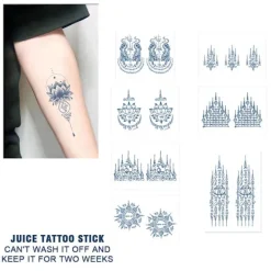 1 st Thailand Spike Juice Tatuering Klistermärken Semi Permanent Slitstark Vattentät W2Q1><noscript><img width=