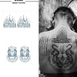 1 st Thailand Spike Juice Tatuering Klistermärken Semi Permanent Slitstark Vattentät W2Q1><noscript><img width=