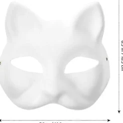 10 st Therian Mask Katt Räv Mask Therian Halloween Mask Therian Kostym för Barn Vuxna Blank Mask för Semesterfest & Therian> Masker