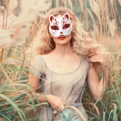 10 st Therian Mask Katt Räv Mask Therian Halloween Mask Therian Kostym för Barn Vuxna Tom Mask för Julfest & Therian WELLNGS><noscript><img width=