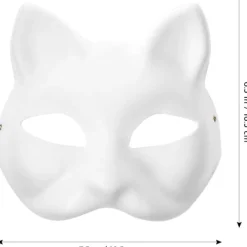 10 st Therian Mask Katt Räv Mask Therian Halloween Mask Therian Kostym för Barn Vuxna Tom Mask för Semesterfest & Therian-SS1-><noscript><img width=