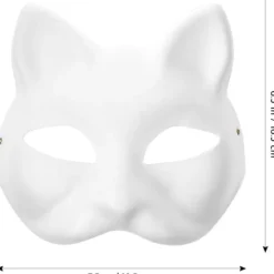 10 st Therian Masker Katt Rävmask Therian Halloween Mask Therian Kostym för Barn Vuxna Tom Mask för Jul Fest & Therian WELLNGS> Masker