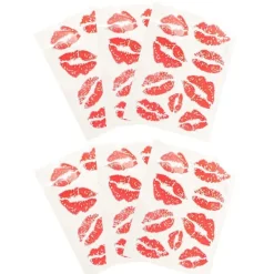unbranded 6 st Tillfälliga klistermärken Sexiga läppar Mönster Vattentäta klistermärken Kroppsdekorationer Klistermärken> Smink