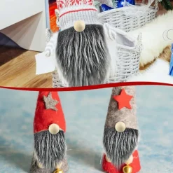 12 st Tomteskägg för pyssel - Fuskpäls, Förklippta, Handgjorda Dvärgskägg, 12 st Träkulor för Juldekoration><noscript><img width=