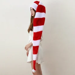 FMYSJ 1 st Tyg Tomtehatt - Extra Lång 1,3m Plysch Julhatt för Vuxna - Hängande Dekoration för Julgransfester, Icke-fjäder, Ingen (FMY) | Fyndiq><noscript><img width=