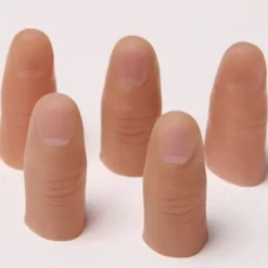 5 st/set Simuleringsfingerhylsa Falsk tumspets Finger Magi Skämt Trick Prop Leksaker Finger Trick Rekvisita Leksak Rolig Skämt Party Tillbehör jn><noscript><img width=