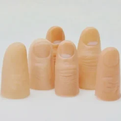 5 st/set Simuleringsfingerhylsa Falsk tumspets Finger Magi Skämt Trick Prop Leksaker Finger Trick Rekvisita Leksak Rolig Skämt Party Tillbehör jn><noscript><img width=