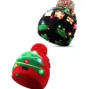 2 Stycken Jul LED Lysande Mössor Fula Jultröja Stickade, ZQKLA> Huvudbonader