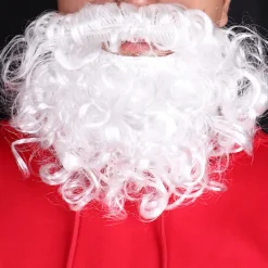 ATELA 2 stycken julskägg Fejkvita skägg Tomteskägg Julfesttillbehör Skäggtillbehör> Tillbehör