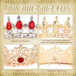 2 stycken kungliga kronor för balen, kungakronor för män><noscript><img width=