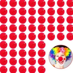 unbranded 60 stycken röda clown-näsor Cosplay-näsor Skumnäsor för julkarneval Maskeradfest Utstyrsel> Tillbehör