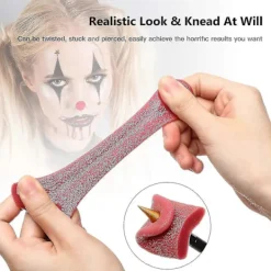 2 Stycken Realistisk Falsk Tunga Stretchig Falsk Tunga Trick Konstgjord Tunga Rekvisita Skrämmande> Smink