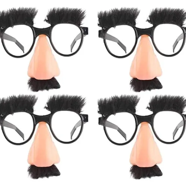 OCEAN 4 stycken stora näsor roliga glasögon Halloween glasögon stor näsa Hallow> Tillbehör