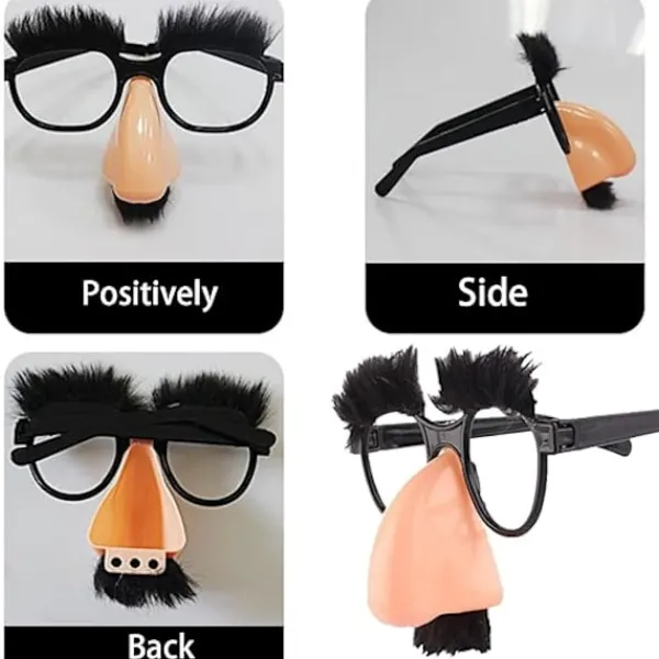 OCEAN 4 stycken stora näsor roliga glasögon Halloween glasögon stor näsa Hallow> Tillbehör