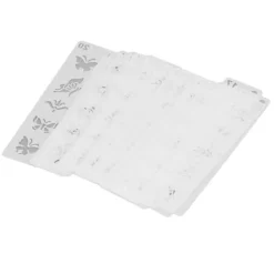 20 stycken återanvändbara DIY ansikts- och kroppsmålningsschabloner> Smink