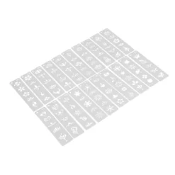 20 stycken återanvändbara DIY ansikts- och kroppsmålningsschabloner><noscript><img width=