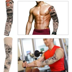 6 Tatueringsärmar Tatueringsstrumpor Arm Tattoo Strumpor Unisex Nylon Tillfälliga Tatueringar Arm Tattoo Strumpor Färg slumpmässig> Smink