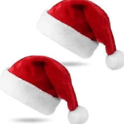 2024 TK Group Timo Klingler Julens Underverk Sammet Julhatt Tomtehatt Jul Tomte Röd för Vuxna & Barn - Julfest Jul> Huvudbonader