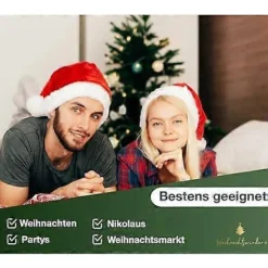 2024 TK Group Timo Klingler Julens Underverk Sammet Julhatt Tomtehatt Jul Tomte Röd för Vuxna & Barn - Julfest Jul> Huvudbonader