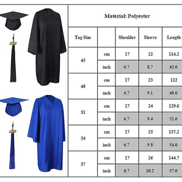 KOOLMEI 2023 Unisex cap och set för vuxna 2023, bulk med tofs för gymnasiet och gymnasiet Black> Tillbehör
