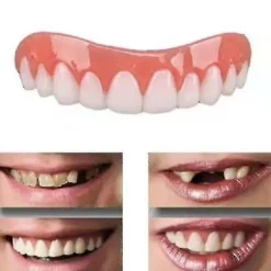 2 uppsättningar proteser, övre och nedre käkproteser, naturliga och bekväma, skydda tänderna och återfå ett självsäkert leende> Tillbehör
