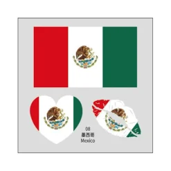 其他 2026 US Kanada Mexiko VM Flagga Tatuering Klistermärken Fotbollsmatch Sportspel Tatuering Klistermärken Vattenöverföring Ansiktsklistermärken 6 * 6cm (10 sets) | Fyndiq> Smink