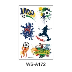 10 vattentäta svettfläcksspel Europacup klubb ansiktstatuering klistermärken fotboll tatuering klistermärken—yux><noscript><img width=