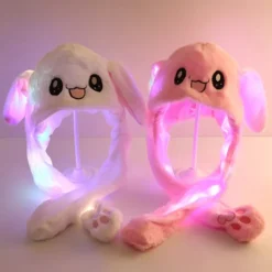 1:a Självlysande e Kaninöron Hatt Öron Rörlig Kanin Hatt Leksak - Perfekt><noscript><img width=