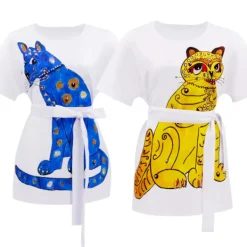 ABBA Retro Stil Agnetha Fältskog Cosplay Kostym Outfit Halloween Party Kostym Guld Anni S> Dräkter