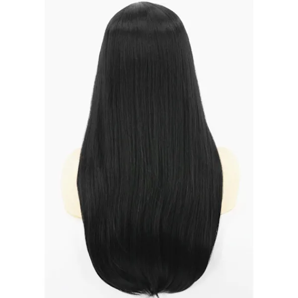 Adams mamma Cosplay Peruk Kvinna Lång Svart Rak Peruk Halloween> Peruker