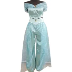 Aladdin Jasmine Princess Kostym Klänning Cosplay rekvisita Vuxna XL Y S> Dräkter
