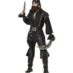 LAIQIANKUA Aldult Pirates Jack Sparrow Cosplay Kostym Man Kvinnor Pirates Of The Caribbean Rolldräkt Halloween Carnival Party Pirate Costume L> Dräkter
