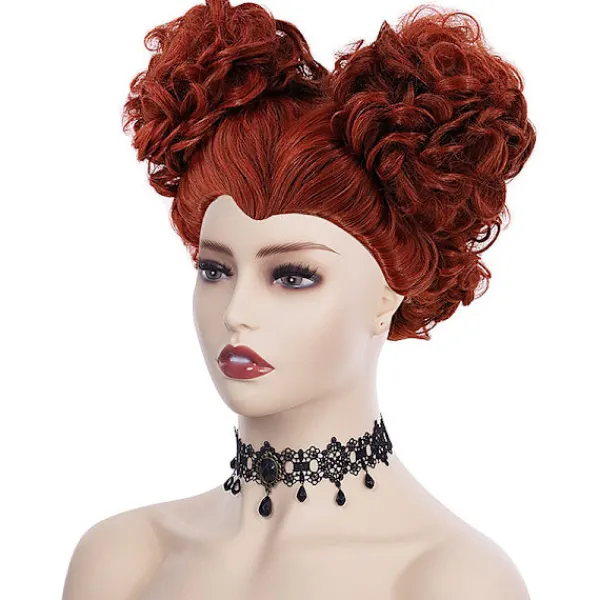 Alice i Sömlandet, peruk till maskeradfest, röd kort r> Peruker